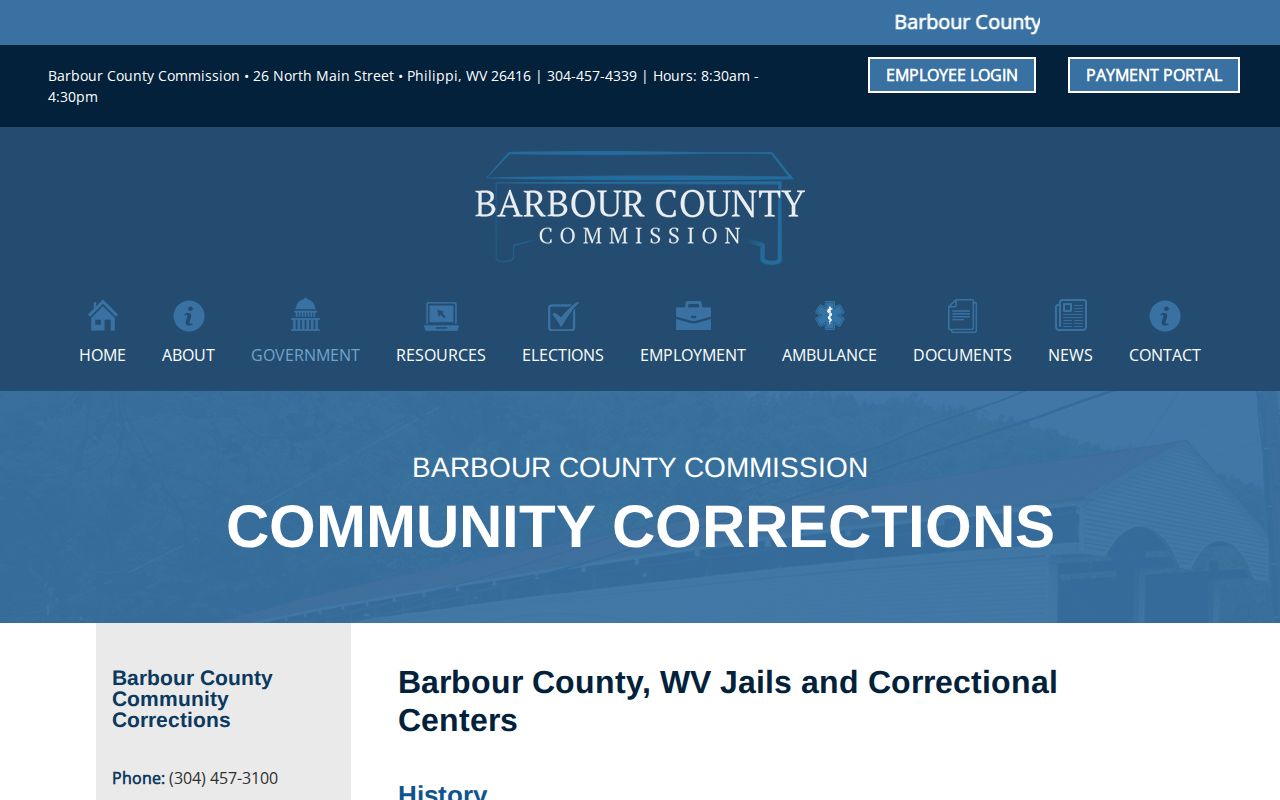 Barbour-Taylor Community Corrections post-release program information