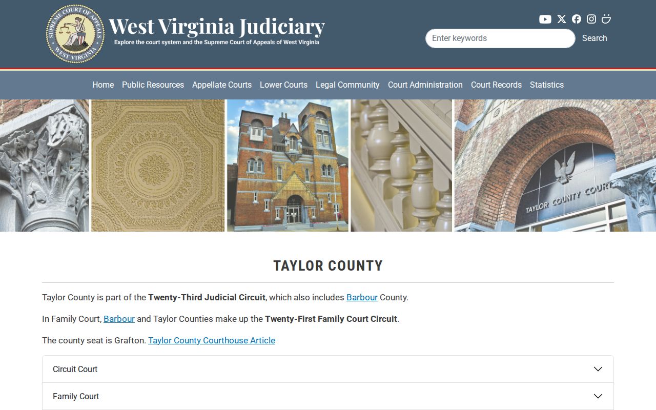 Taylor County probation and post-release court supervision contacts